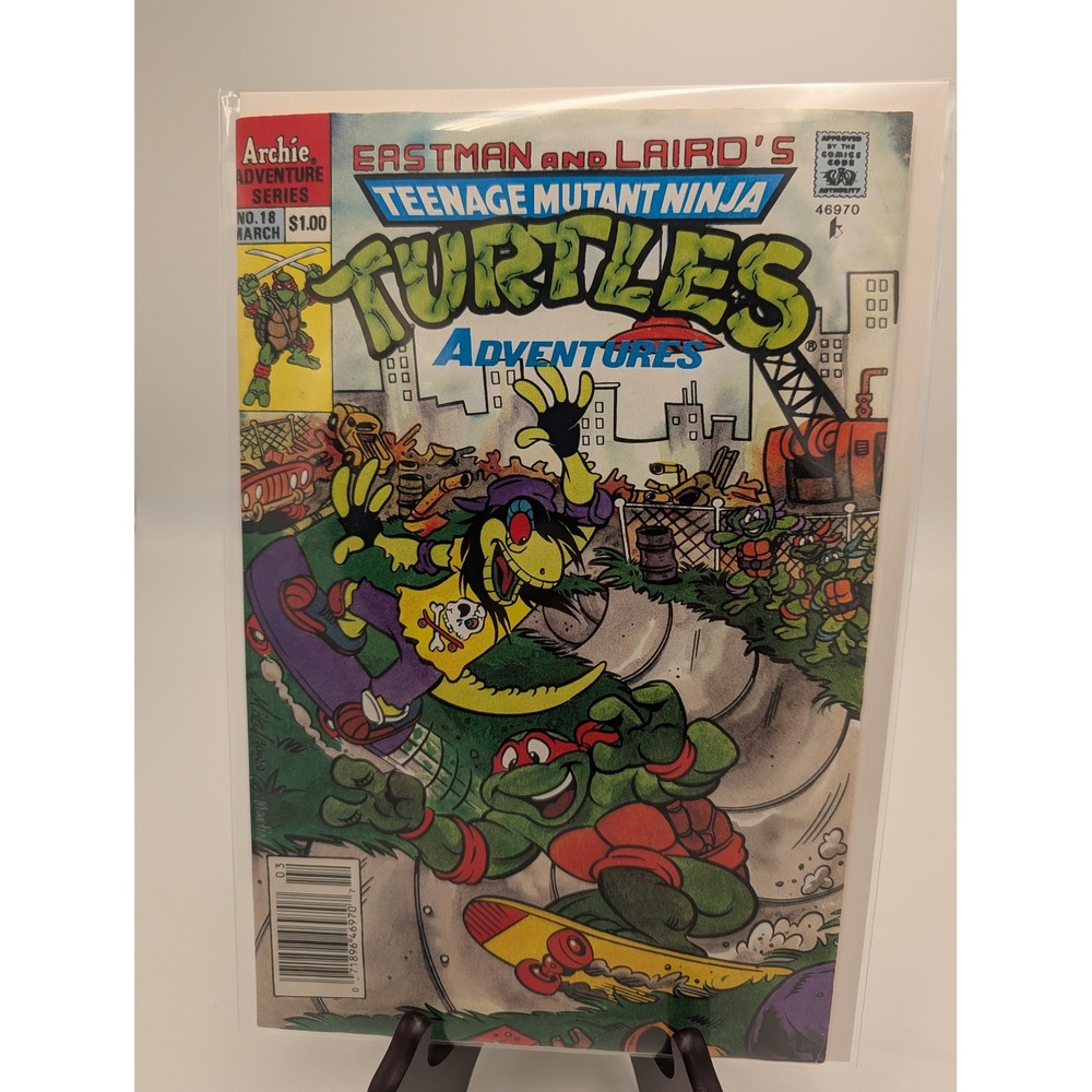 Teenage Mutant Ninja Turtles Adventures 18 Archie newsstand version 1991